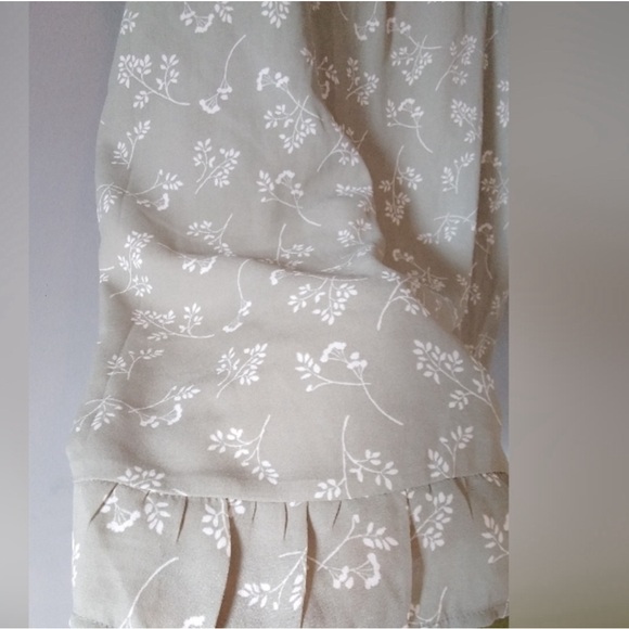 Abercrombie & Fitch Sage Floral Ivy Ruffle Mini Dress | Size L | Pockets - Picture 9 of 9